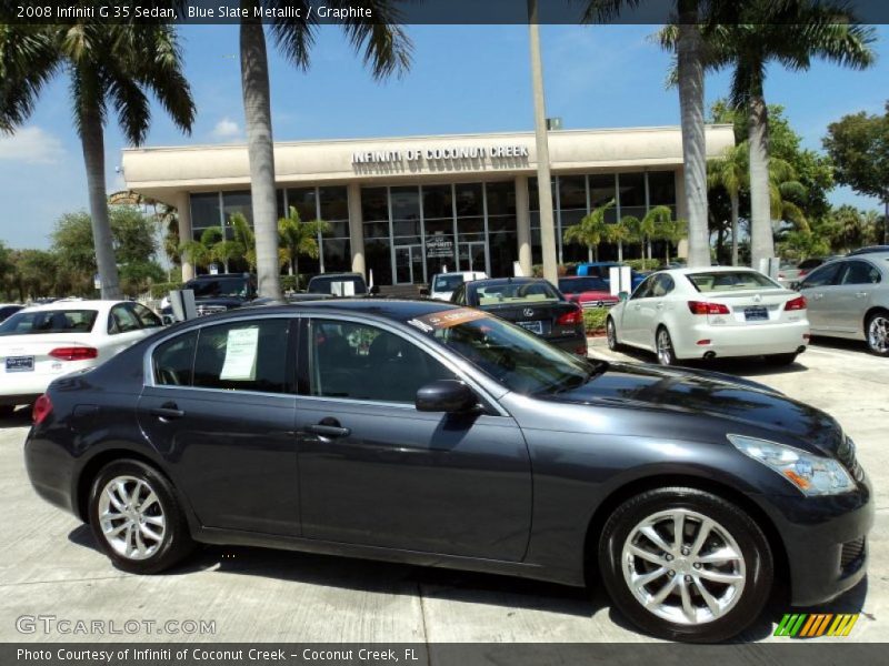 Blue Slate Metallic / Graphite 2008 Infiniti G 35 Sedan