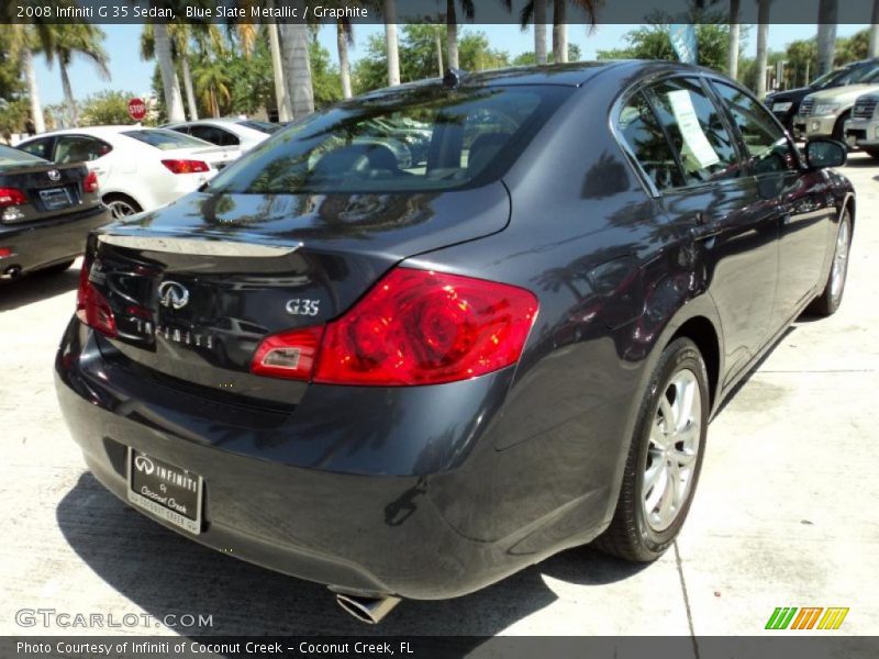 Blue Slate Metallic / Graphite 2008 Infiniti G 35 Sedan