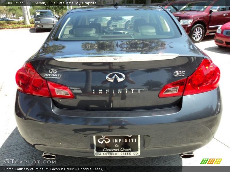 Blue Slate Metallic / Graphite 2008 Infiniti G 35 Sedan