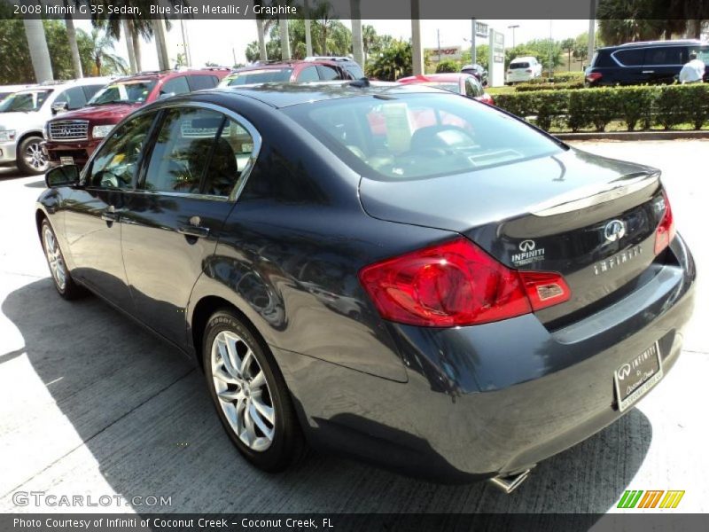 Blue Slate Metallic / Graphite 2008 Infiniti G 35 Sedan