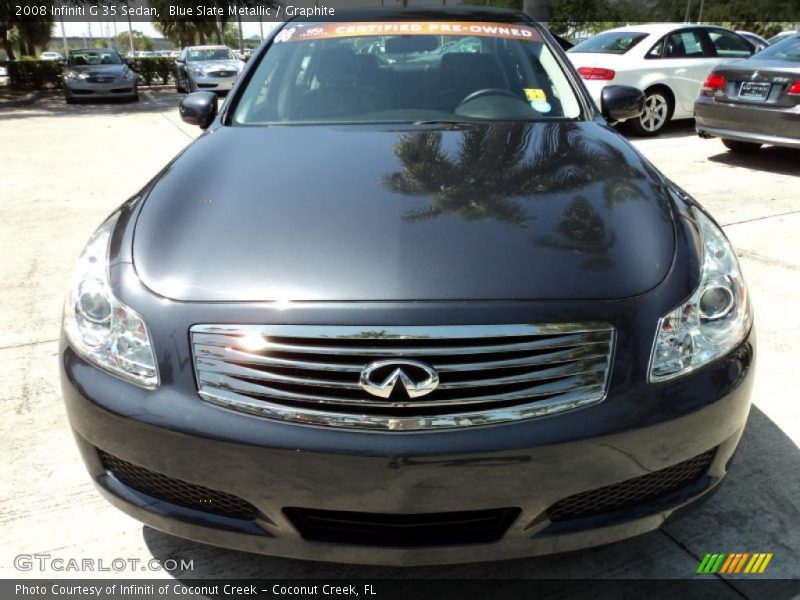 Blue Slate Metallic / Graphite 2008 Infiniti G 35 Sedan
