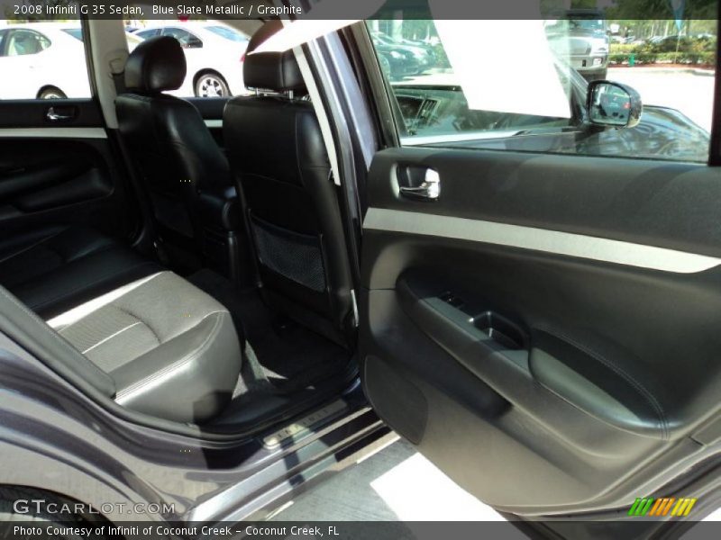 Blue Slate Metallic / Graphite 2008 Infiniti G 35 Sedan