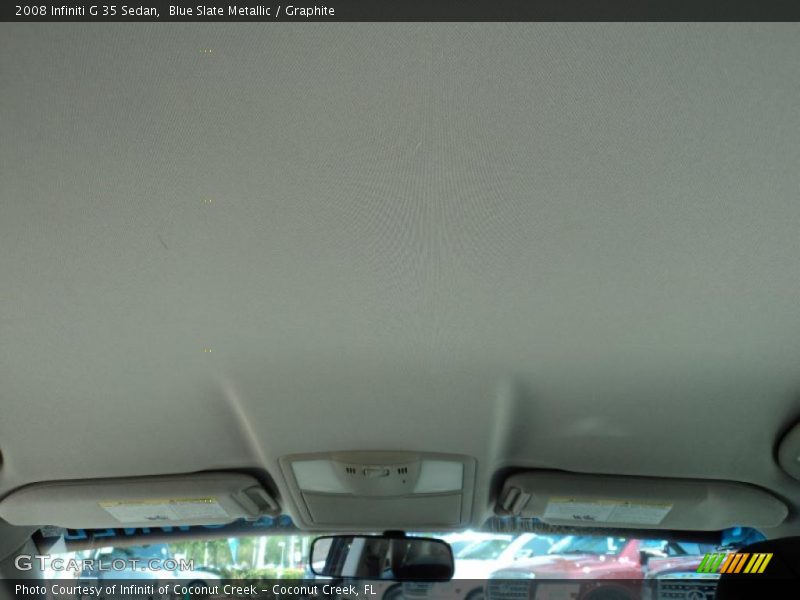 Blue Slate Metallic / Graphite 2008 Infiniti G 35 Sedan
