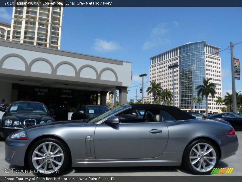 Lunar Grey Metallic / Ivory 2010 Jaguar XK XKR Convertible