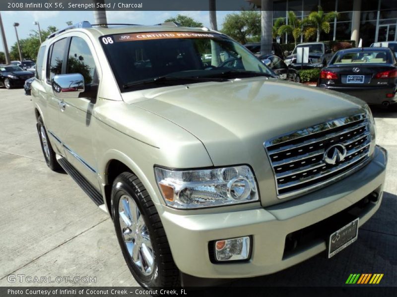 Serengeti Sand / Charcoal 2008 Infiniti QX 56