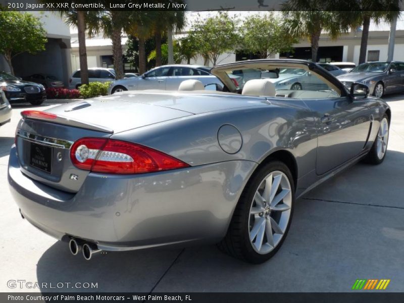Lunar Grey Metallic / Ivory 2010 Jaguar XK XKR Convertible