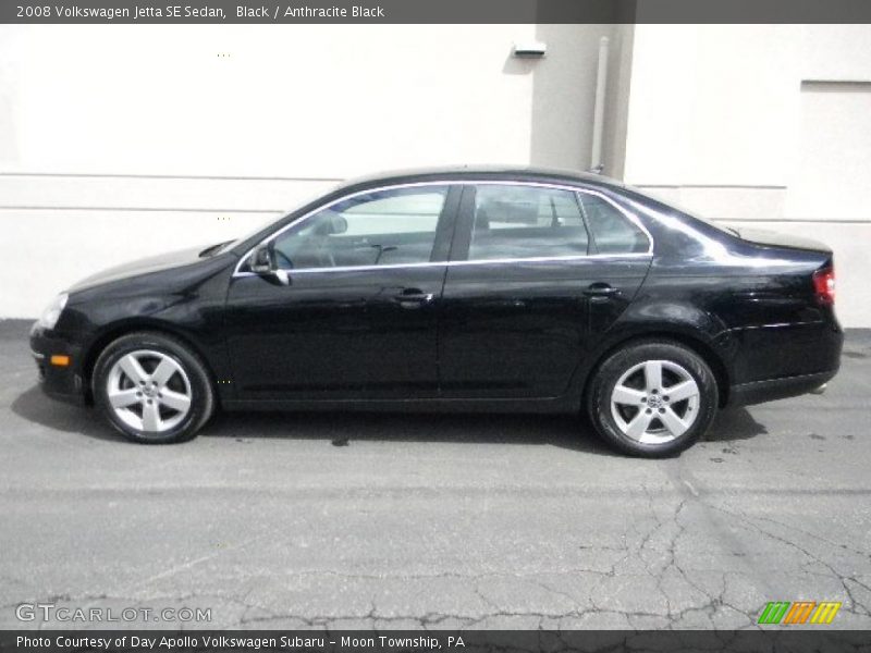 Black / Anthracite Black 2008 Volkswagen Jetta SE Sedan