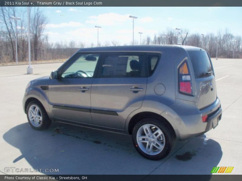 Titanium Gray / Black Soul Logo Cloth 2011 Kia Soul +