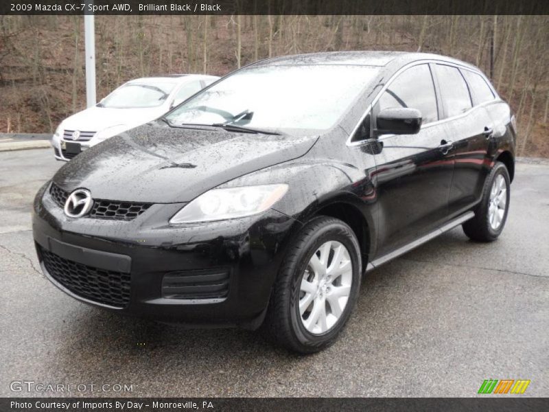Brilliant Black / Black 2009 Mazda CX-7 Sport AWD