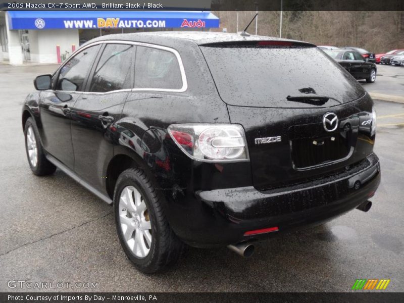 Brilliant Black / Black 2009 Mazda CX-7 Sport AWD