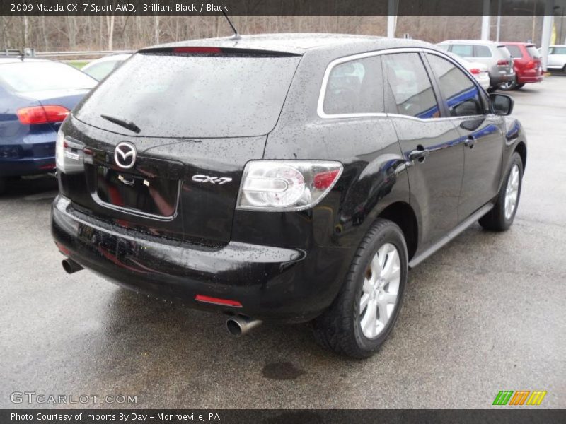 Brilliant Black / Black 2009 Mazda CX-7 Sport AWD
