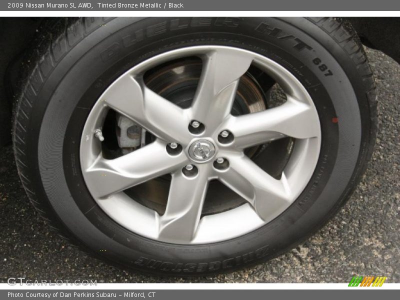 Tinted Bronze Metallic / Black 2009 Nissan Murano SL AWD