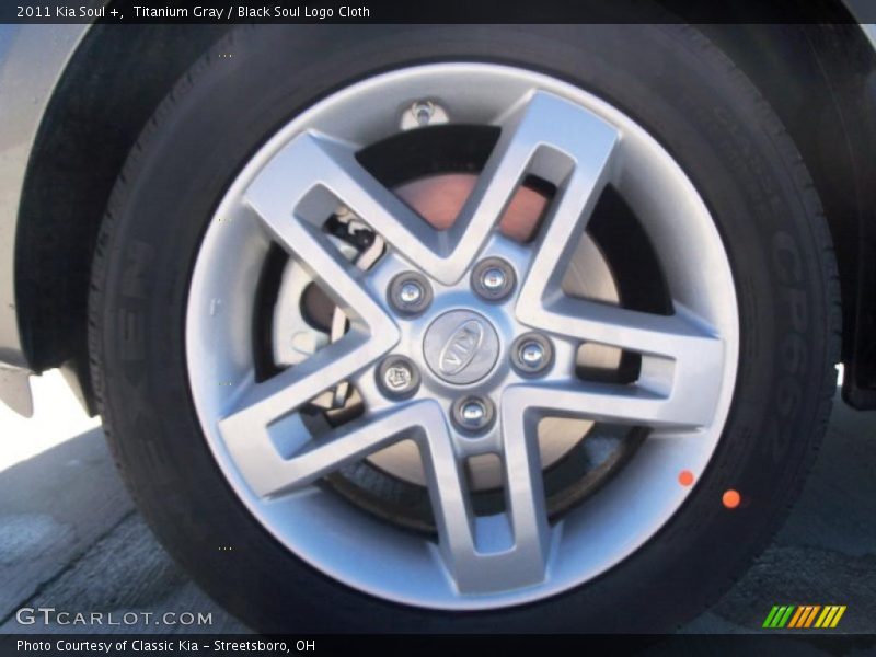 Titanium Gray / Black Soul Logo Cloth 2011 Kia Soul +