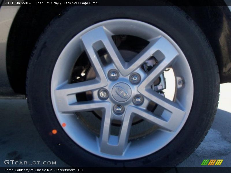 Titanium Gray / Black Soul Logo Cloth 2011 Kia Soul +