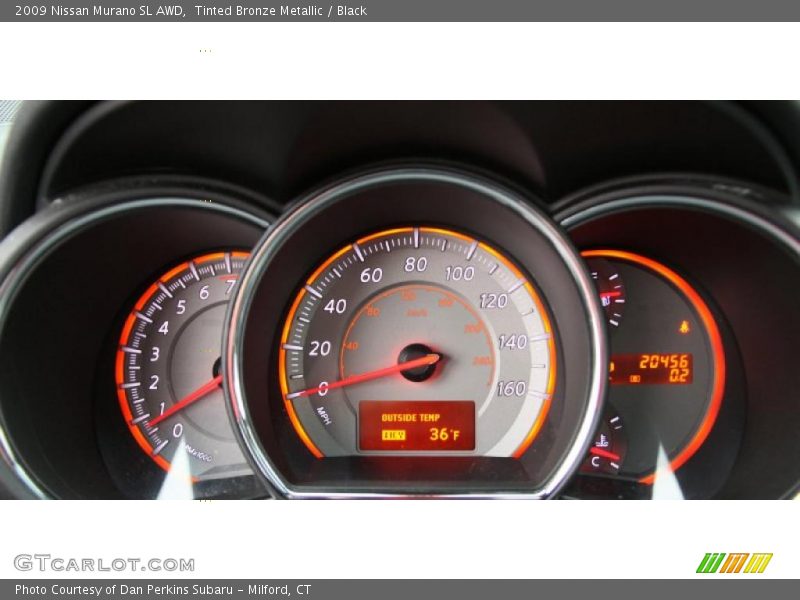 Tinted Bronze Metallic / Black 2009 Nissan Murano SL AWD