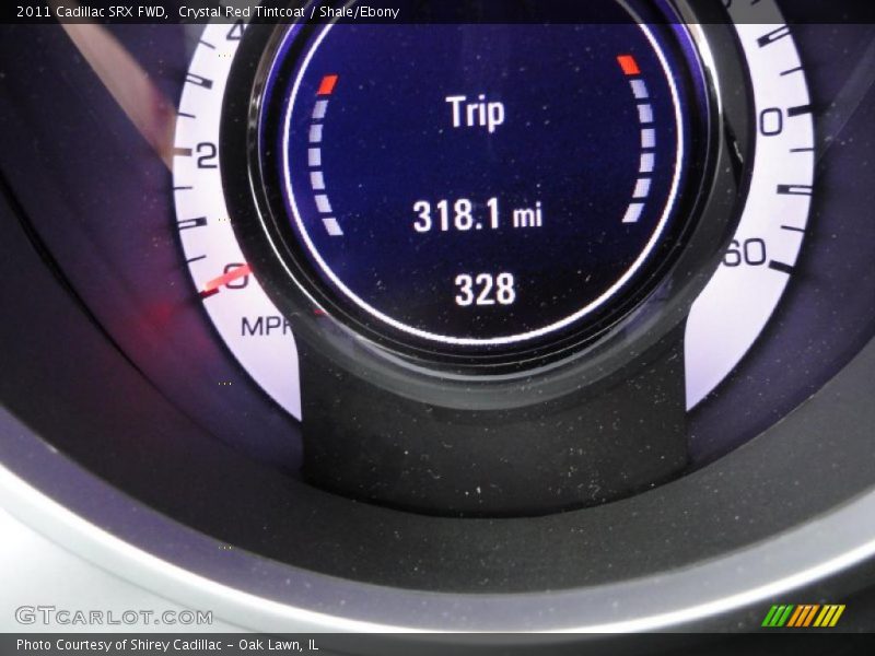 Crystal Red Tintcoat / Shale/Ebony 2011 Cadillac SRX FWD
