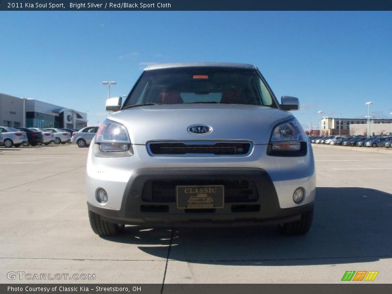 Bright Silver / Red/Black Sport Cloth 2011 Kia Soul Sport