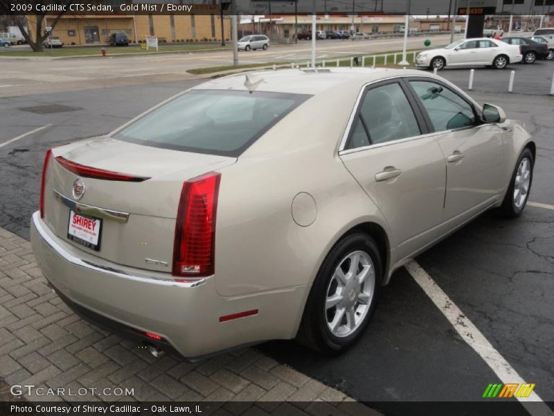 Gold Mist / Ebony 2009 Cadillac CTS Sedan