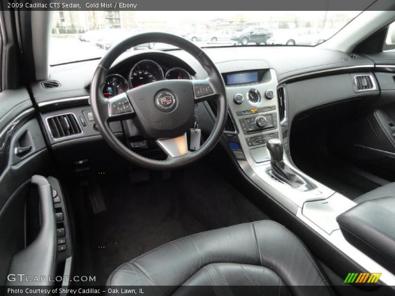 Gold Mist / Ebony 2009 Cadillac CTS Sedan