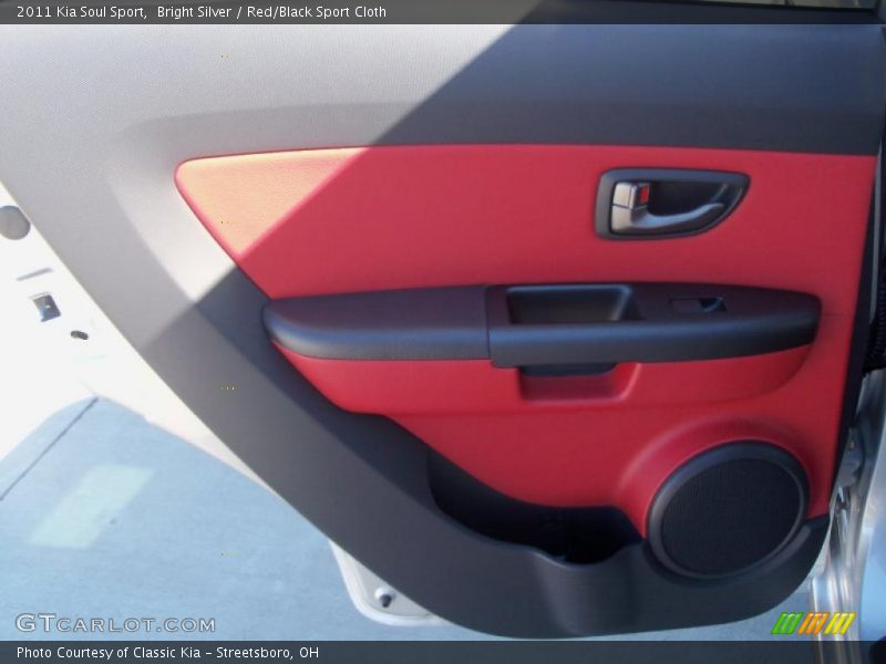 Bright Silver / Red/Black Sport Cloth 2011 Kia Soul Sport
