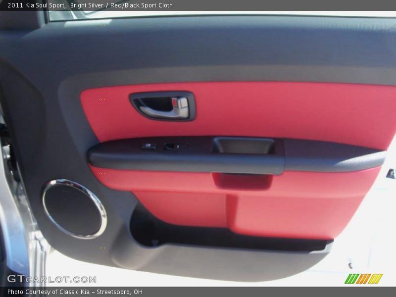 Bright Silver / Red/Black Sport Cloth 2011 Kia Soul Sport