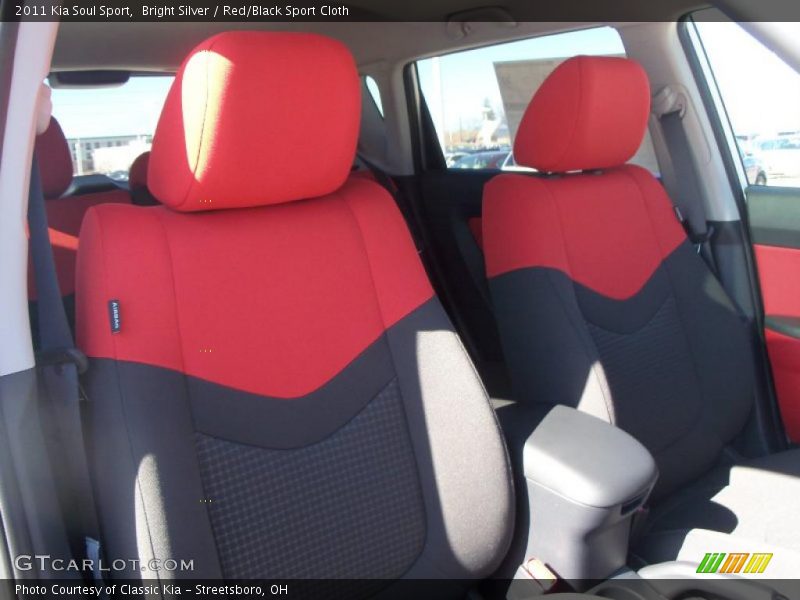  2011 Soul Sport Red/Black Sport Cloth Interior