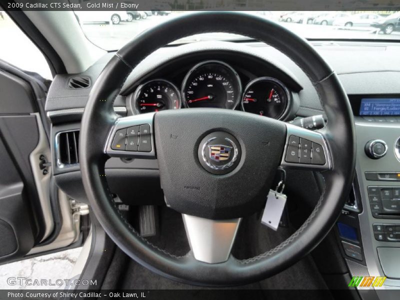 Gold Mist / Ebony 2009 Cadillac CTS Sedan
