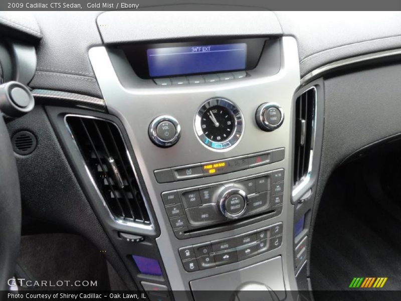 Gold Mist / Ebony 2009 Cadillac CTS Sedan