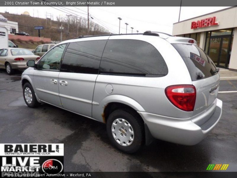 Bright Silver Metallic / Taupe 2001 Chrysler Town & Country LX