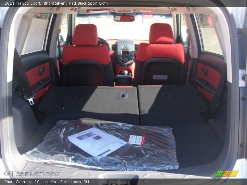 Bright Silver / Red/Black Sport Cloth 2011 Kia Soul Sport
