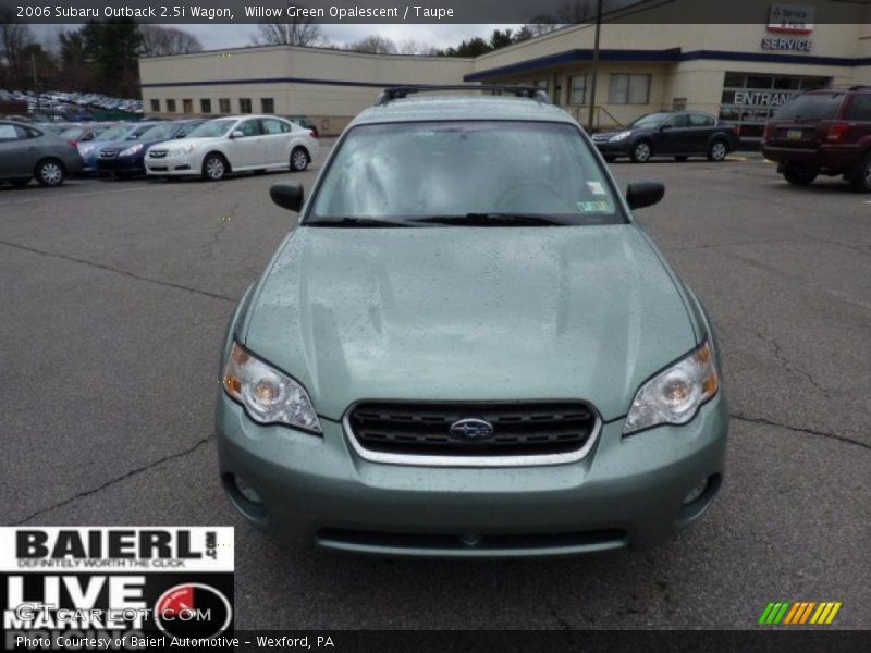 Willow Green Opalescent / Taupe 2006 Subaru Outback 2.5i Wagon