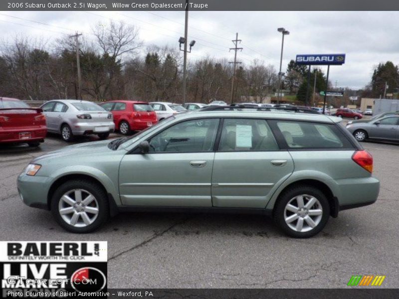 Willow Green Opalescent / Taupe 2006 Subaru Outback 2.5i Wagon