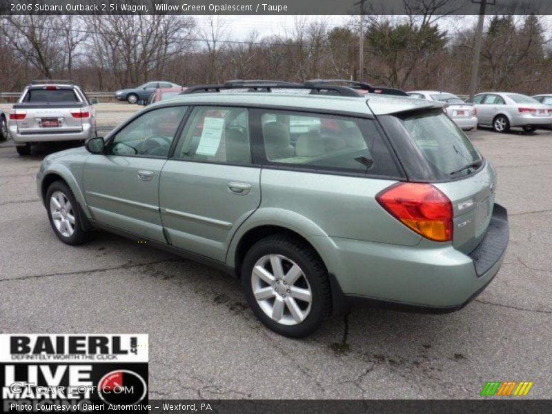 Willow Green Opalescent / Taupe 2006 Subaru Outback 2.5i Wagon