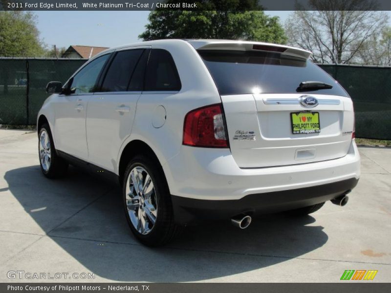 White Platinum Tri-Coat / Charcoal Black 2011 Ford Edge Limited