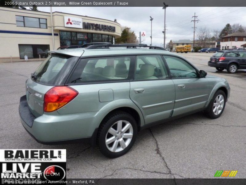 Willow Green Opalescent / Taupe 2006 Subaru Outback 2.5i Wagon