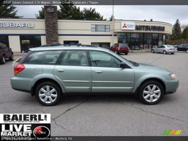 Willow Green Opalescent / Taupe 2006 Subaru Outback 2.5i Wagon
