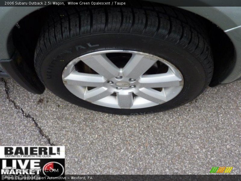 Willow Green Opalescent / Taupe 2006 Subaru Outback 2.5i Wagon