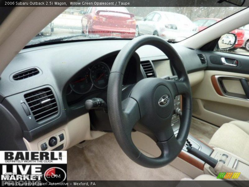 Willow Green Opalescent / Taupe 2006 Subaru Outback 2.5i Wagon