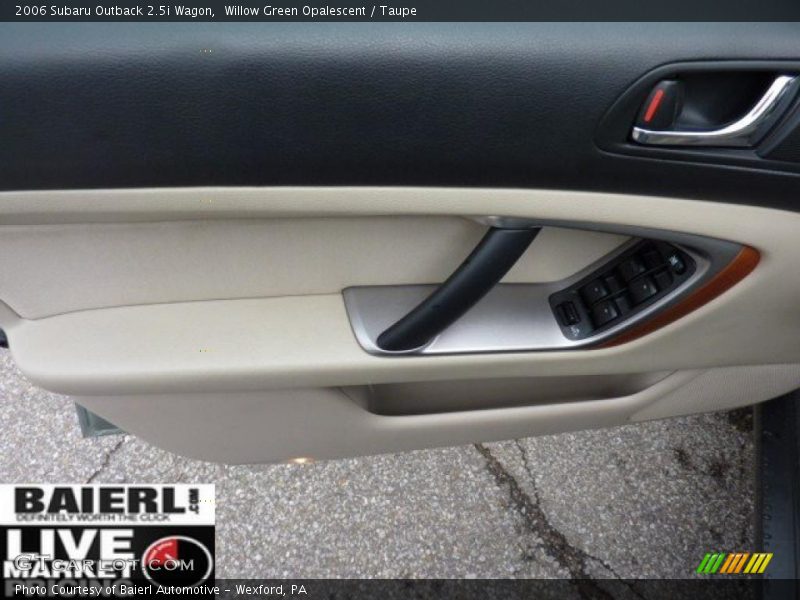 Willow Green Opalescent / Taupe 2006 Subaru Outback 2.5i Wagon