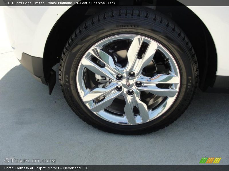 White Platinum Tri-Coat / Charcoal Black 2011 Ford Edge Limited