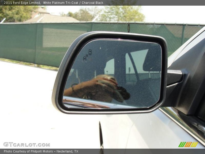 White Platinum Tri-Coat / Charcoal Black 2011 Ford Edge Limited