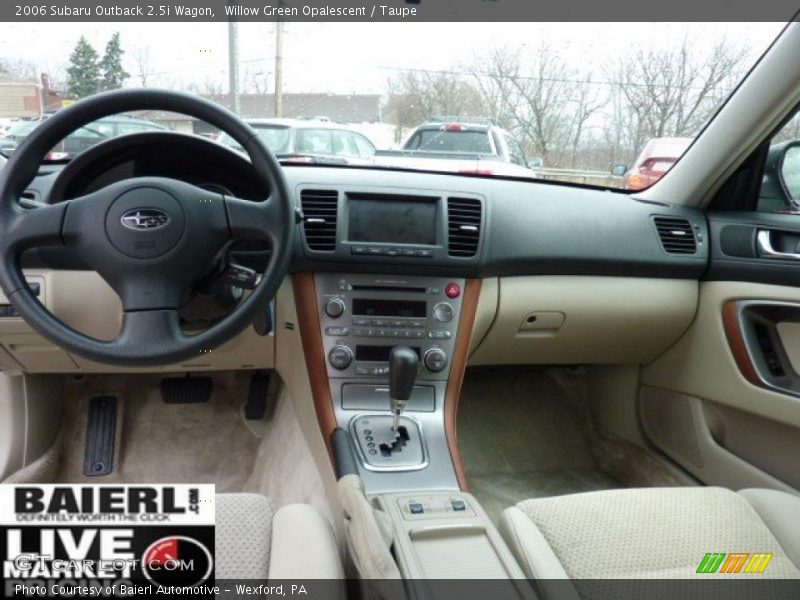 Willow Green Opalescent / Taupe 2006 Subaru Outback 2.5i Wagon