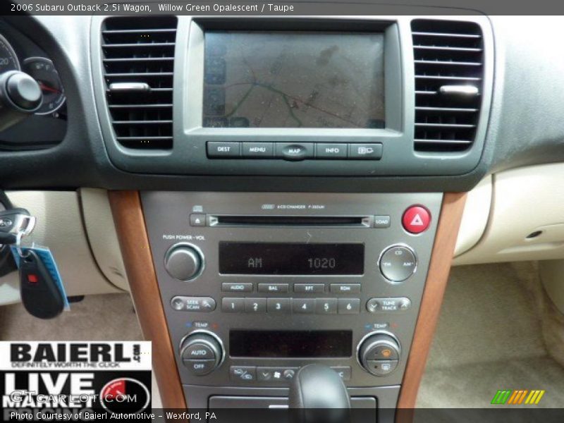Willow Green Opalescent / Taupe 2006 Subaru Outback 2.5i Wagon