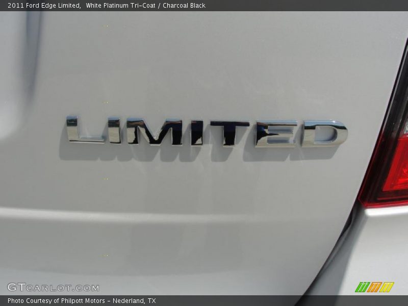 White Platinum Tri-Coat / Charcoal Black 2011 Ford Edge Limited