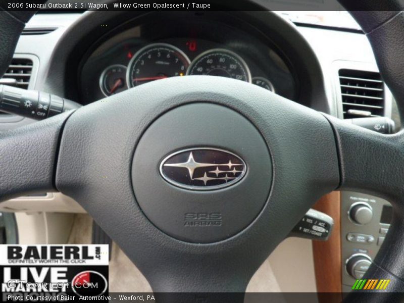 Willow Green Opalescent / Taupe 2006 Subaru Outback 2.5i Wagon