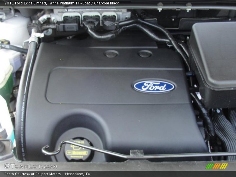 White Platinum Tri-Coat / Charcoal Black 2011 Ford Edge Limited