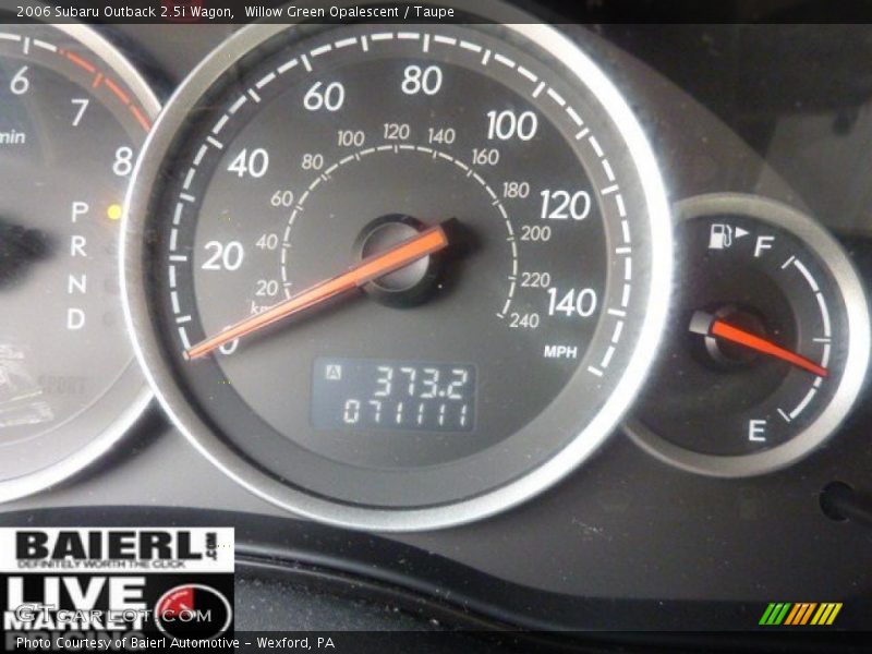 Willow Green Opalescent / Taupe 2006 Subaru Outback 2.5i Wagon