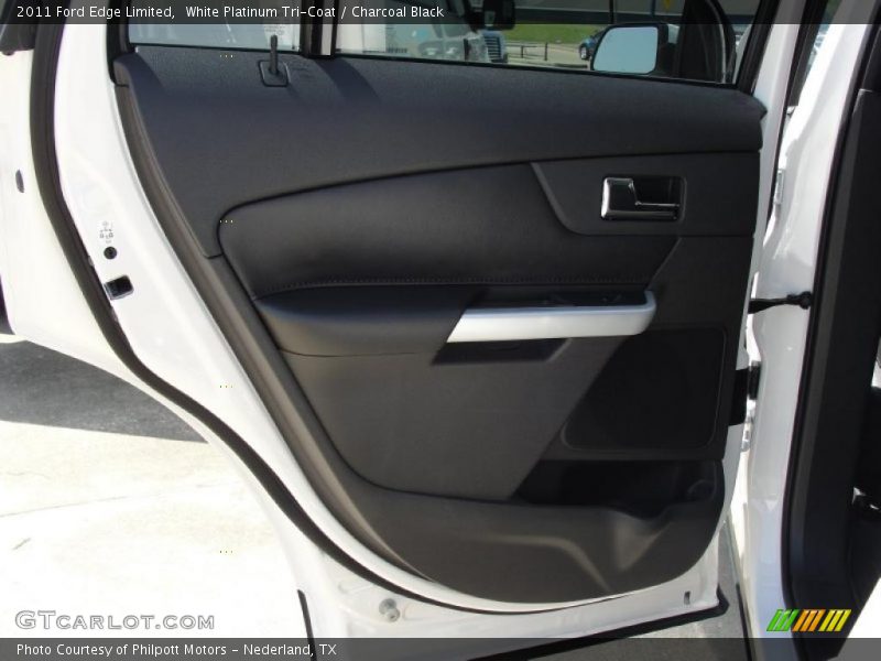 White Platinum Tri-Coat / Charcoal Black 2011 Ford Edge Limited