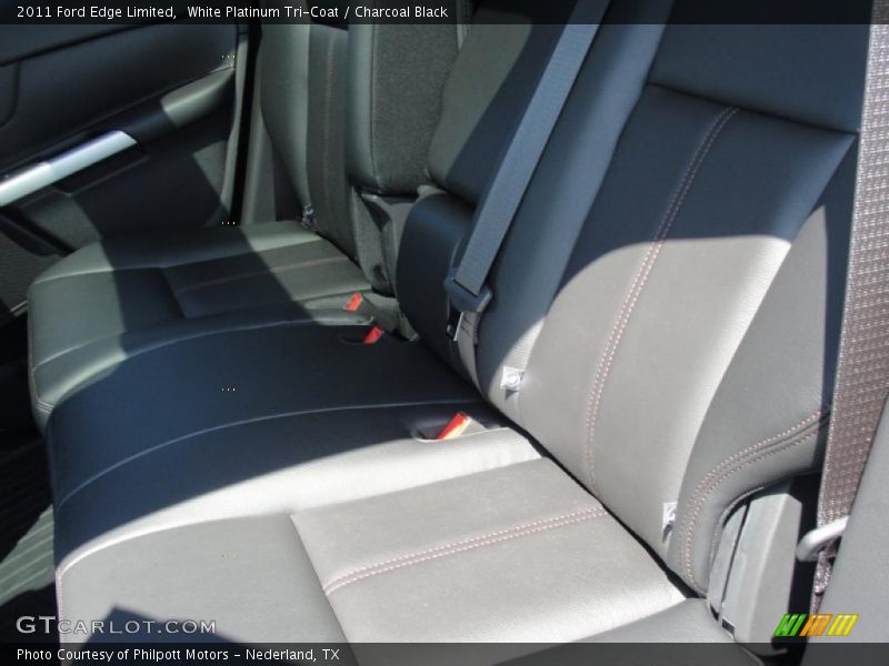 White Platinum Tri-Coat / Charcoal Black 2011 Ford Edge Limited