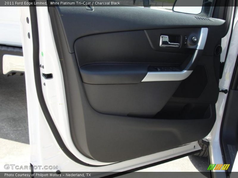 White Platinum Tri-Coat / Charcoal Black 2011 Ford Edge Limited